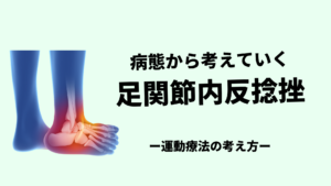 足関節内反捻挫の運動療法の展開