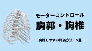 胸郭・胸椎のモーターコントロール評価