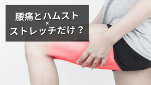 腰痛とハムストリングの関係