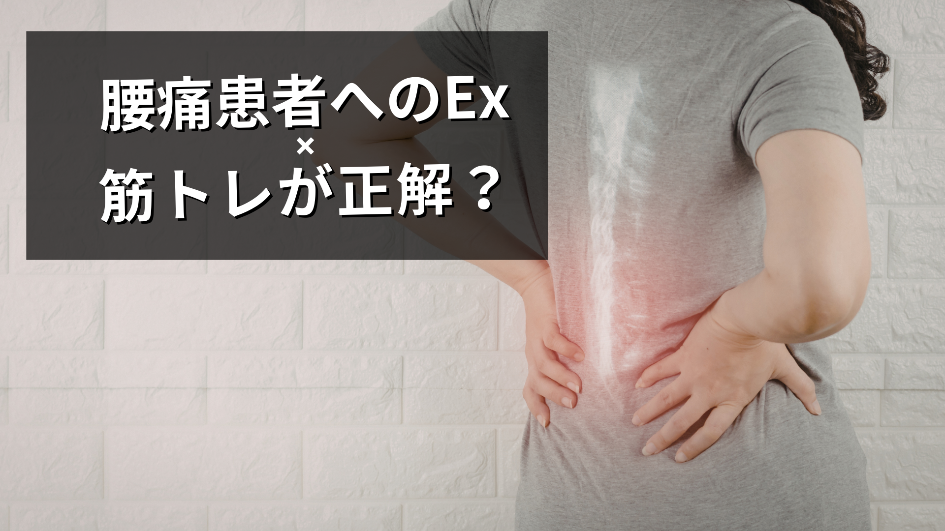 体幹Exが効かない理由は全てを筋トレにしているから